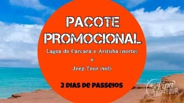 PACOTE PROMOCIONAL DE PONTA A PONTA - LITORAL NORTE E SUL (2 DIAS DE PASSEIOS PARA 4 PESSOAS)